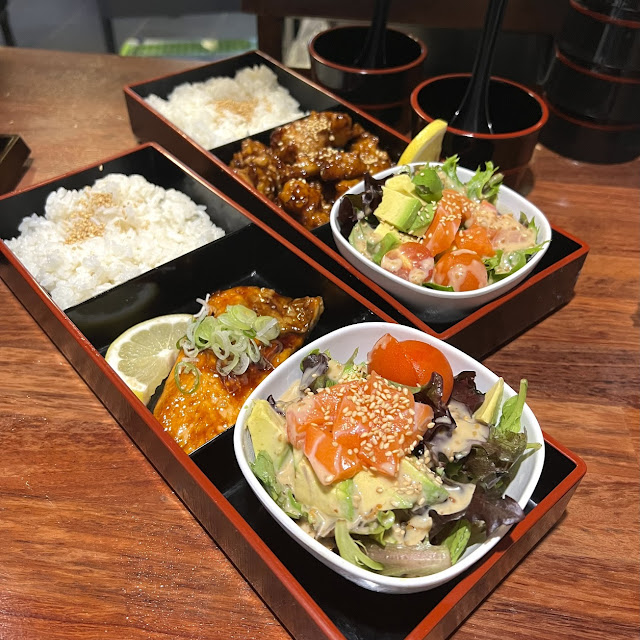 Double Teriyaki Salmon Bento