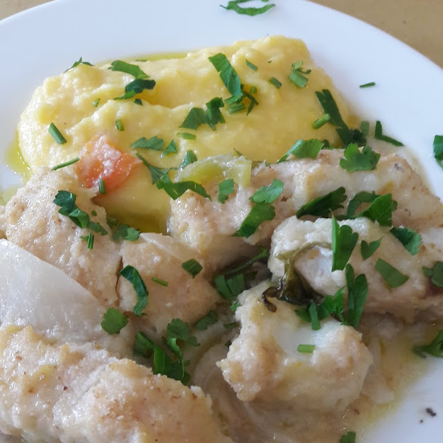 Baccalà Con Polenta E Finocchi