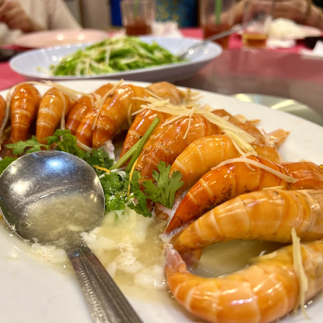 Fried Large Freshwater Prawns