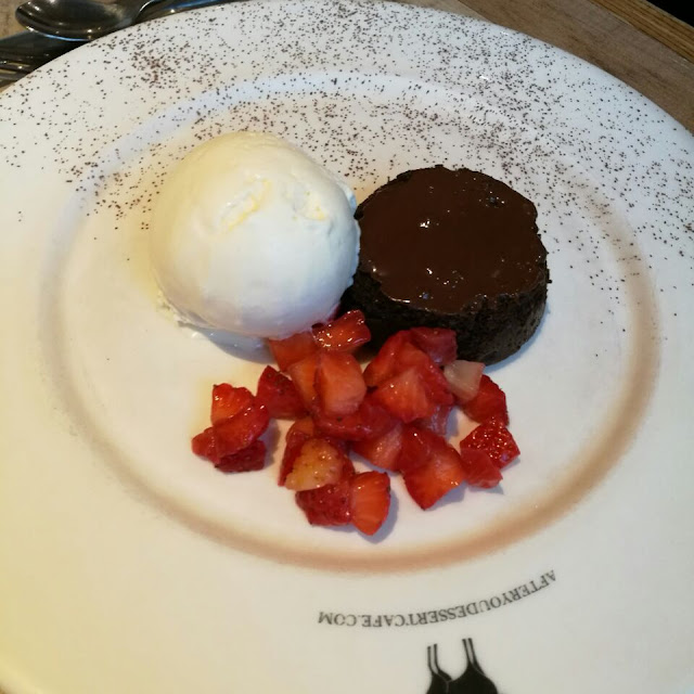 Chocolate Lava Cake with Vanilla Ice Cream