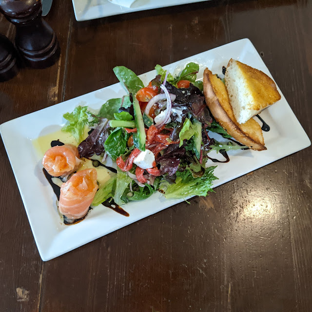 Salmon Bruschetta and Fetta