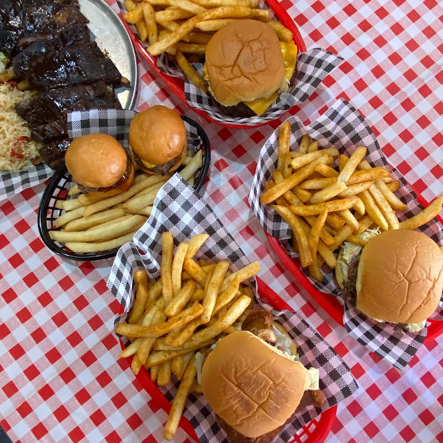 Whole Lamb Ribs Cheeseburger Sliders and Chips & Bert of Nashville