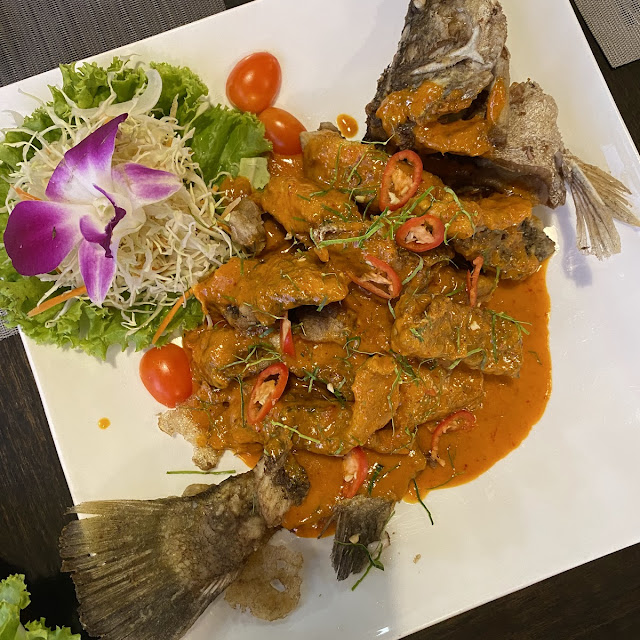 Deep Fried Fish with Panang Sauce