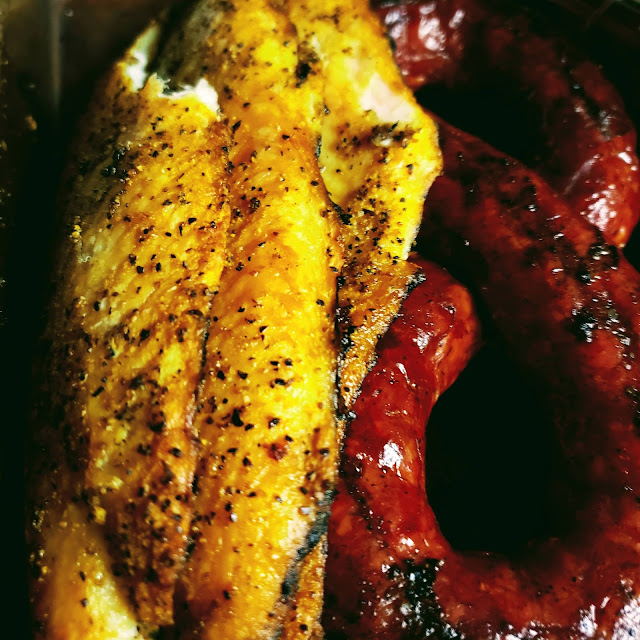 Smoked Catfish and Sausage