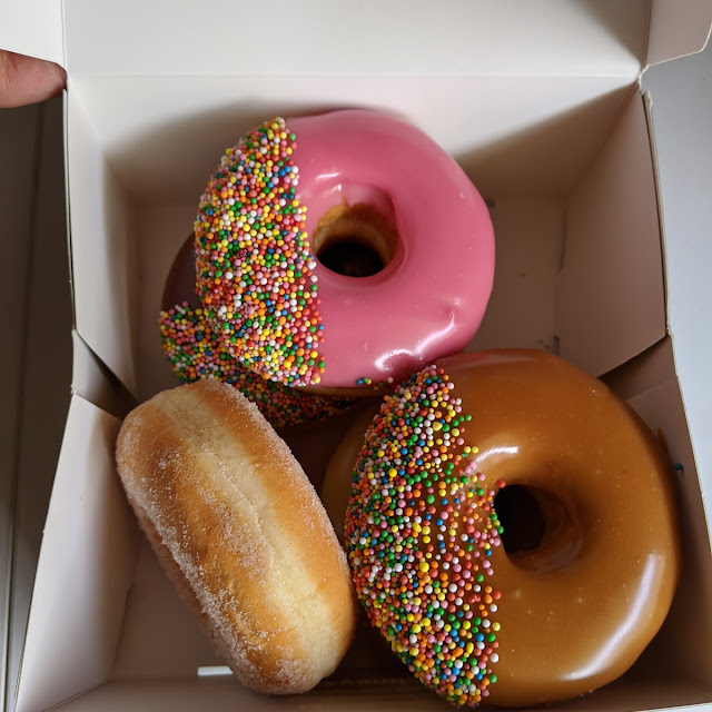 Strawberry and Caramel Donuts