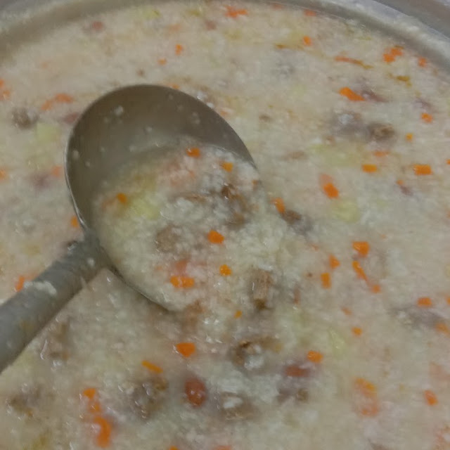 素食粥 里面满满美味的料