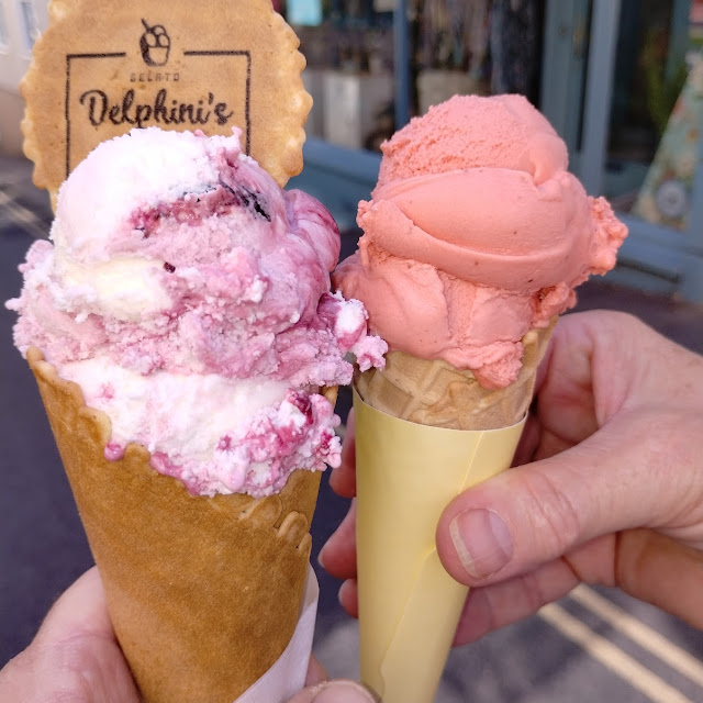 Cherry on Left Strawberry & Cream on Right