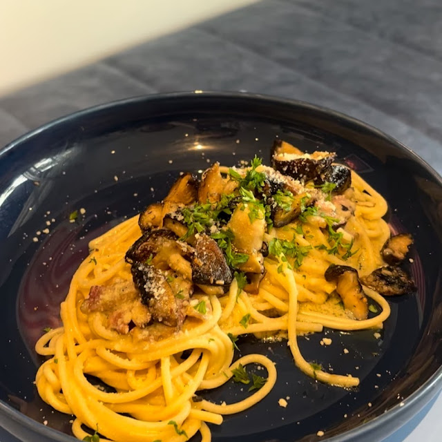 Miso Cream Pancetta & Mushroom