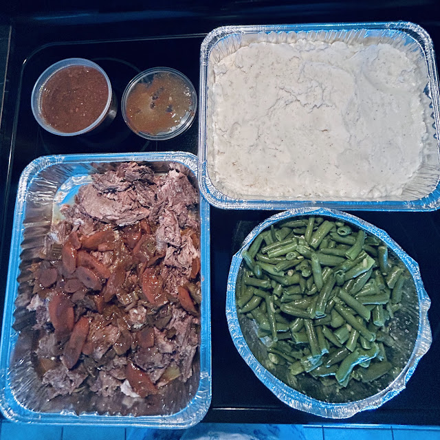 Roast Beef Mashed Potatoes Green Beans