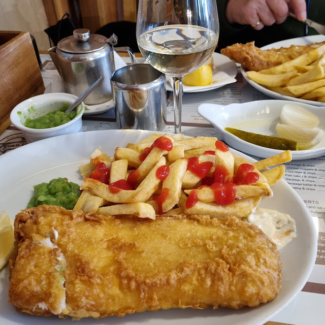 Skate Chips and Mushy Peas