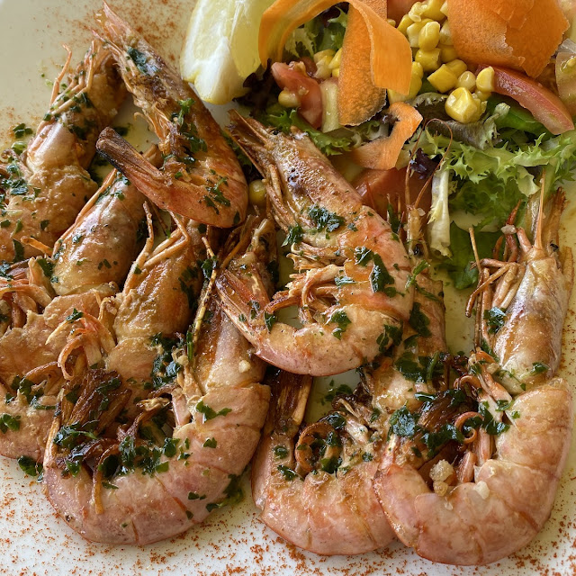 Grillierte Shrimps