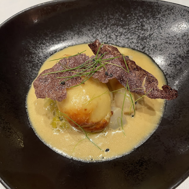 Quenelle de Saint-Jacques Jus de Coquillage Acidulé