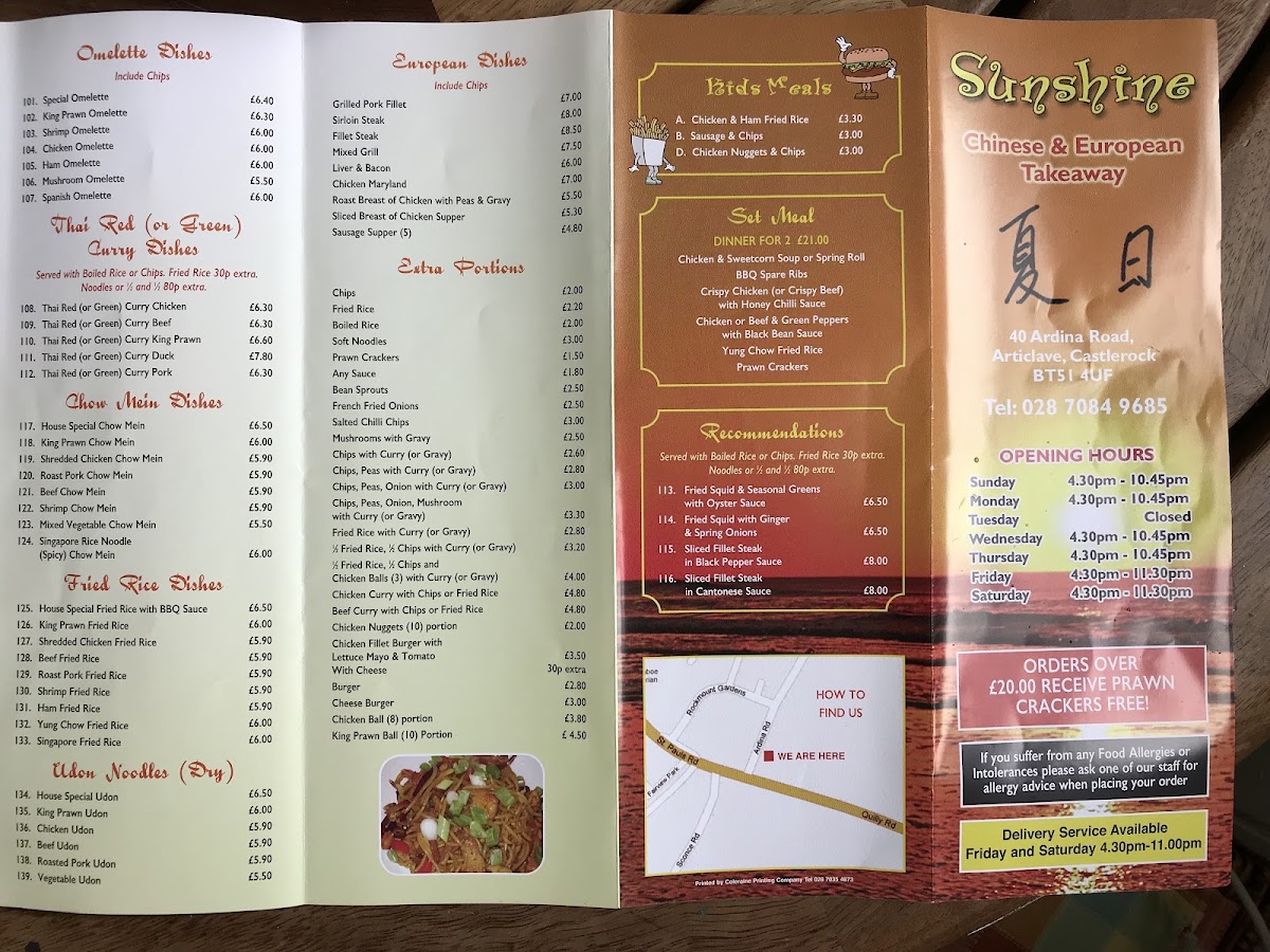 Sunshine Chinese Food