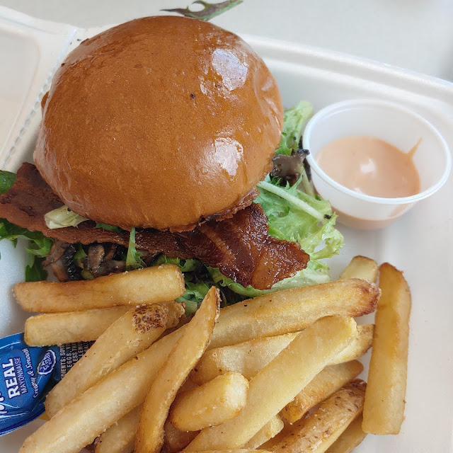 Mushroom Bacon Burger