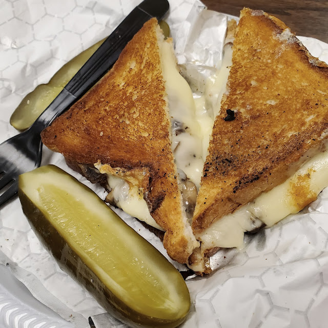 Homemade Grilled Cheese with Mushrooms