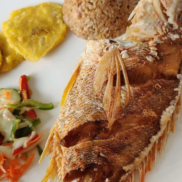 Fried Fish with Coconut Rice