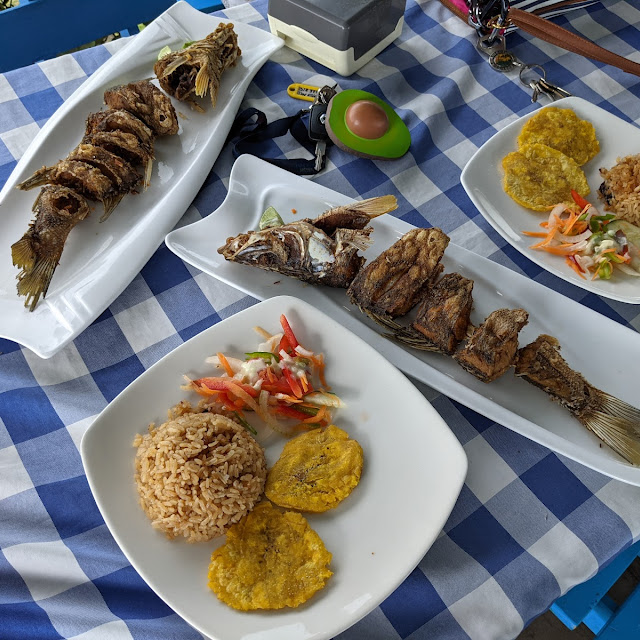 Róbalo Frito Con Arroz de Coco Y Patacones