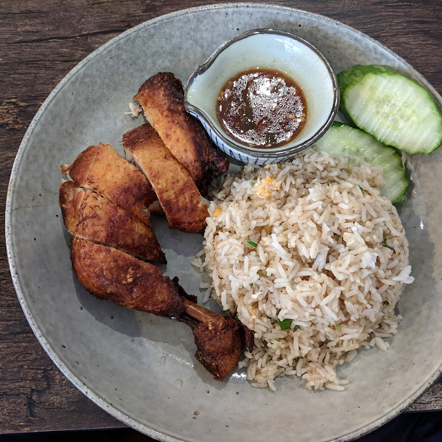 Crispy Chicken with Fried Rice