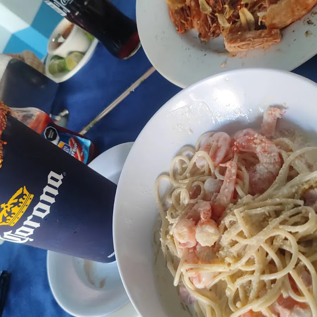 Espagueti Con Camarones