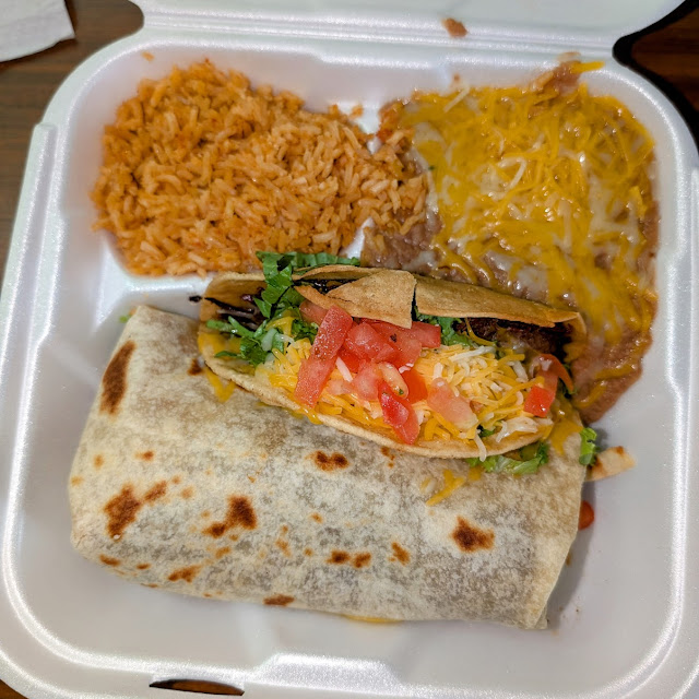 Shredded Beef Taco and Burrito