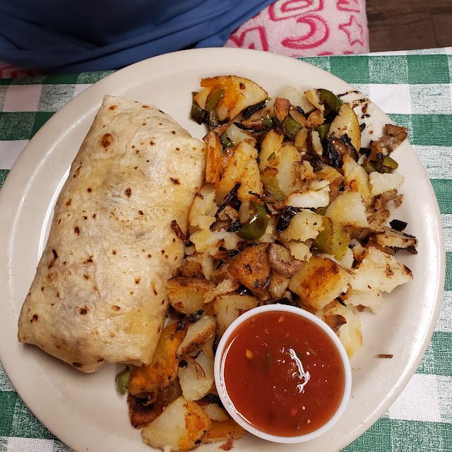 Sausage Breakfast Burrito with Potatoes