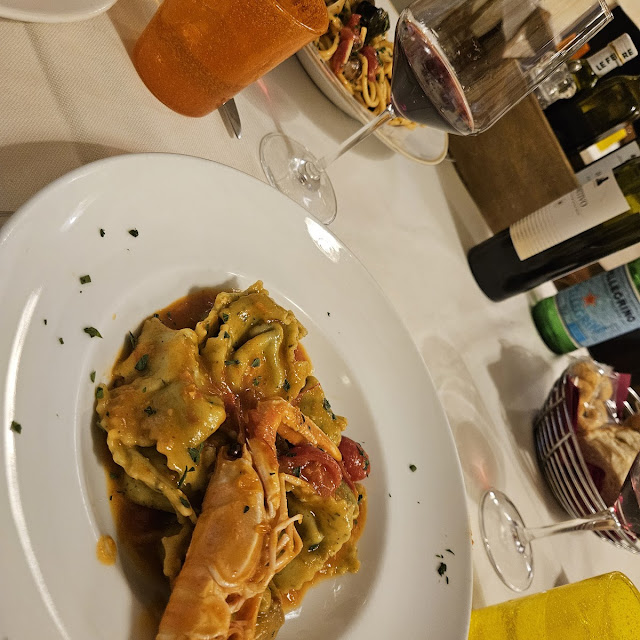 Cappellacci Pasta Stuffed With Burrata Cheese In Scampi