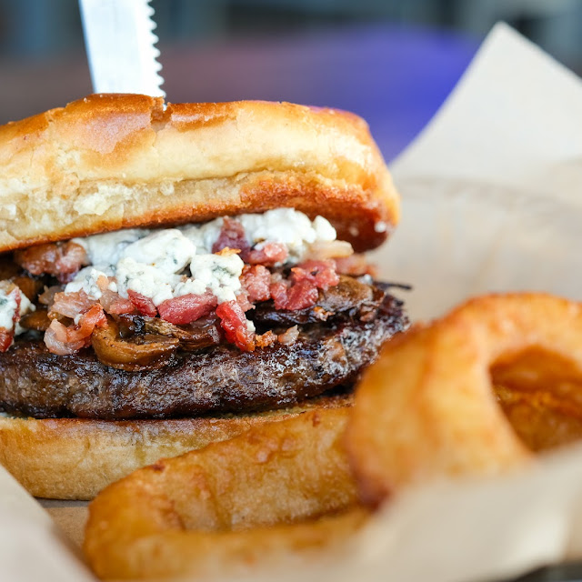 Bacon Mushroom Bleu Burger