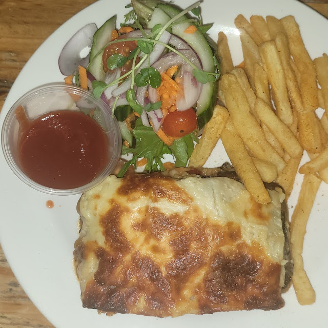 Parmigiana with Salad & Chips