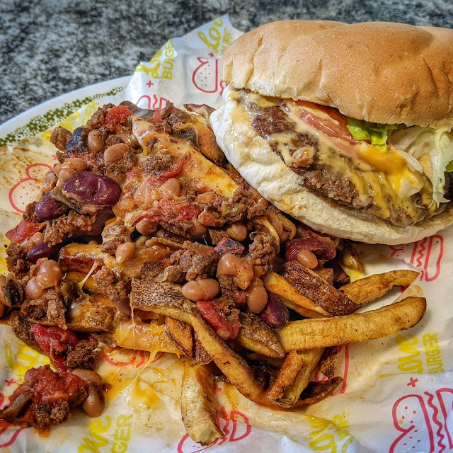 Cheeseburger and Chili & Cheese Fries