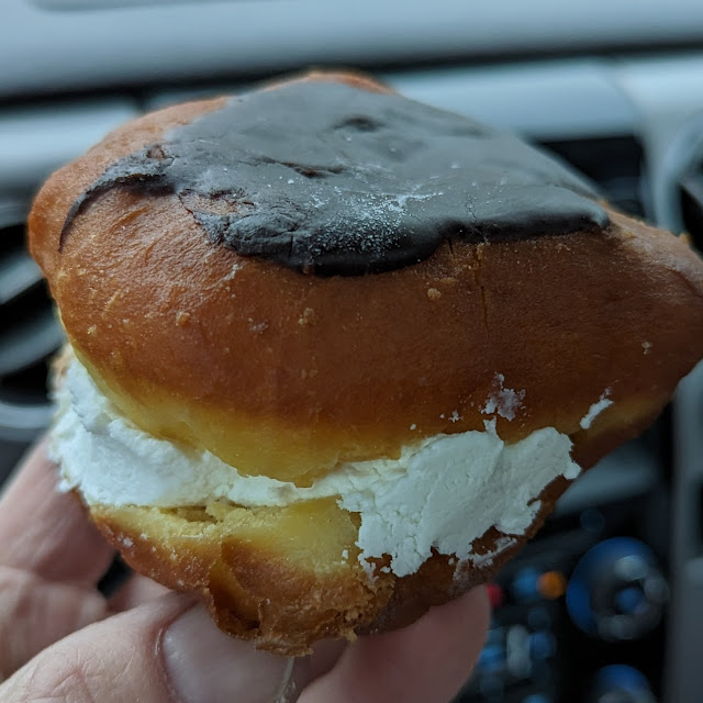 Frosted Butter Cream Filled Doughnut