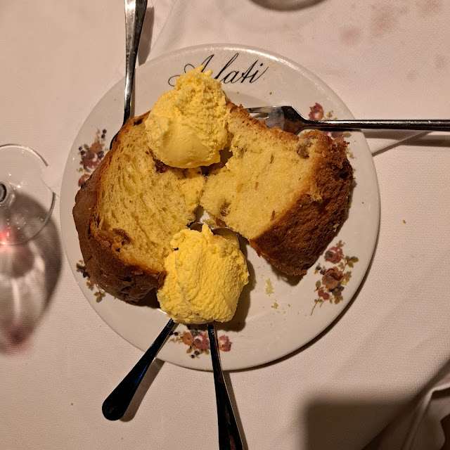 Panettone Caldo Con Gelato Alla Crema