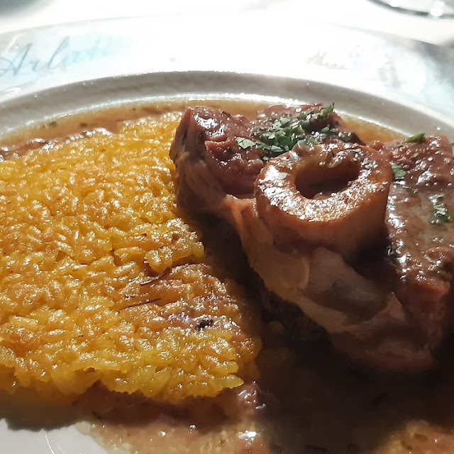 Risotto Alla Milanese Al Salto Con Ossobuco