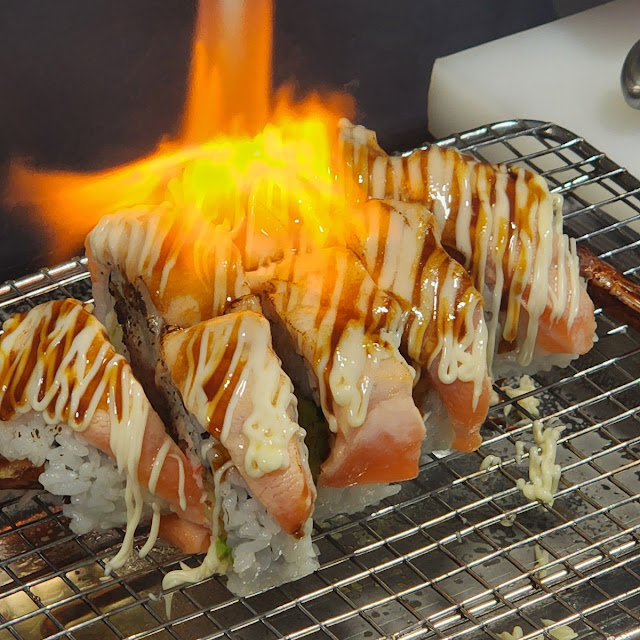 Grilled Salmon Aburi 5 Pieces