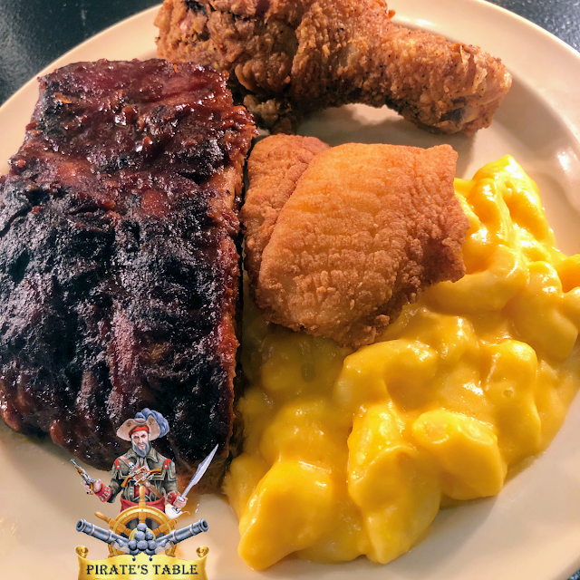 Flounder and Mac & Cheese