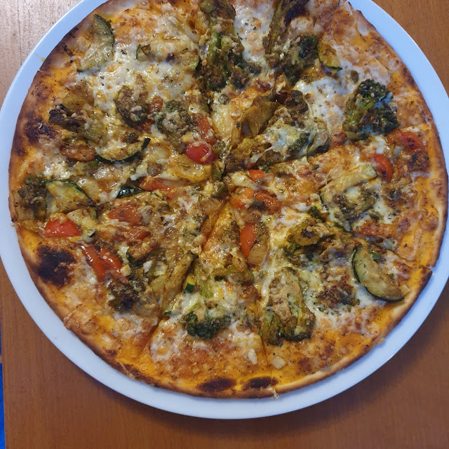 Pizza Mumbai Gebratene Gemüse Pizza Im Indische Gewürzen