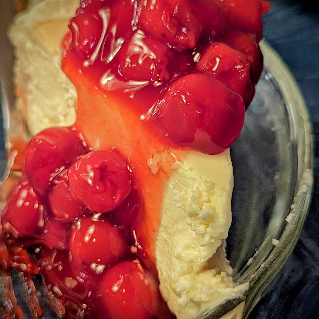 Cheesecake with Cherry Topping