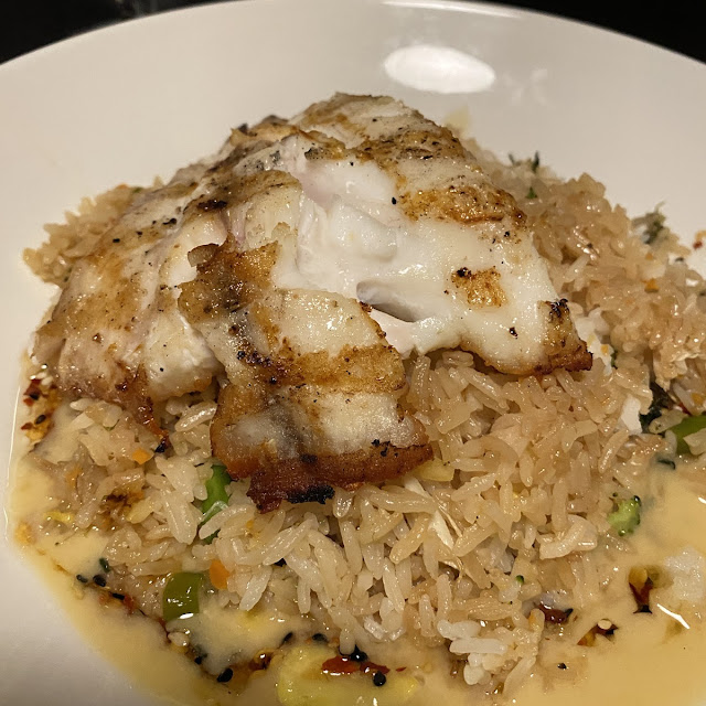 Grouper with Crab Fried Rice
