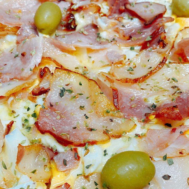 Pizza de Bacon