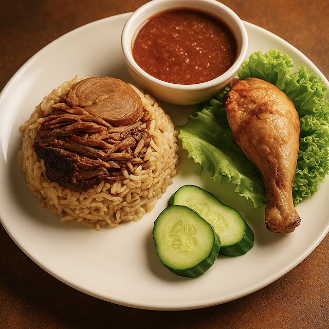 Maqluba Rice with Regular Chicken