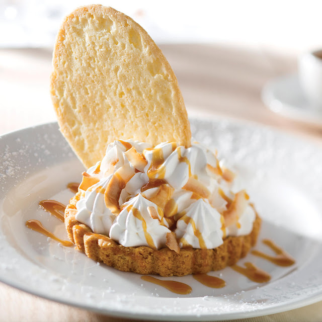 Coconut Cream Pie with Housemade Caramel Sauce