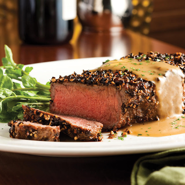 Dry Aged NY Strip Au Poivre