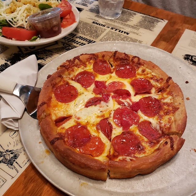 Deep Dish Pepperoni Pizza