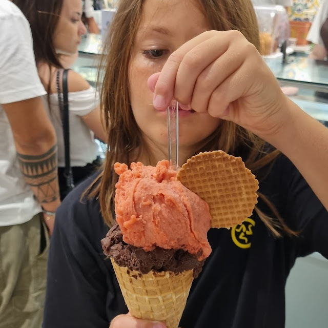 Gelato Fragola E Cioccolato