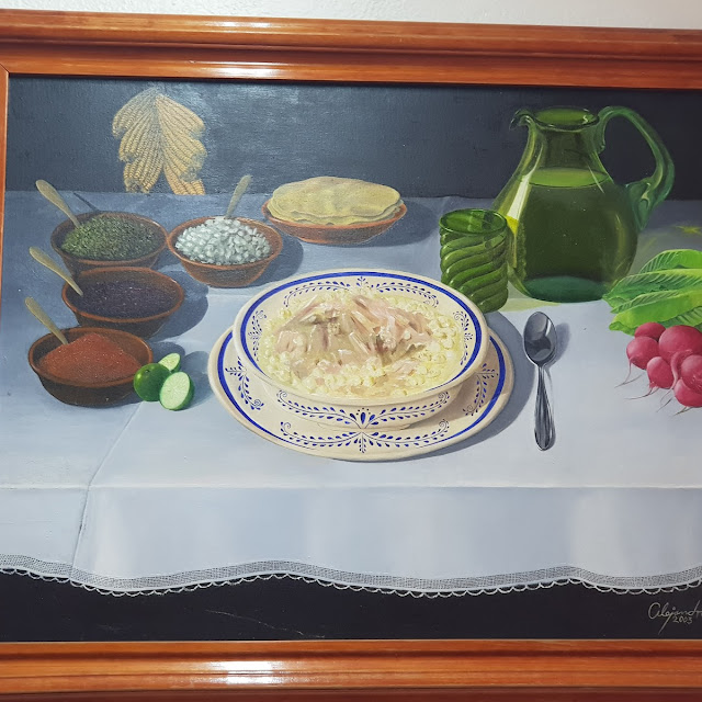 Hermoso Óleo Temático del Pozole